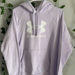 Under Armour Light Purple Hoodie with White Logo